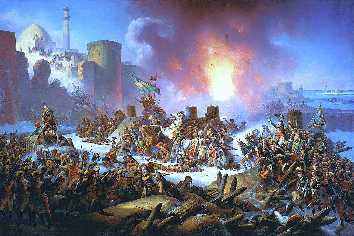 Штурм Очакова 6 декабря 1788 года.